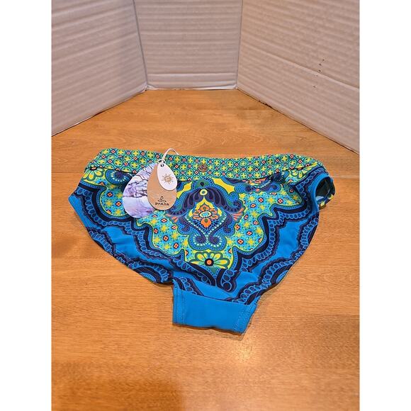 Prana Ramba Bikini Bottom NWT UPF-50 Tropical Geometric Paisley Ladies XS - Picture 1 of 11